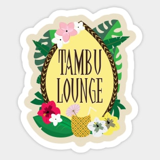 Tambu Lounge - Polynesian Village Sticker